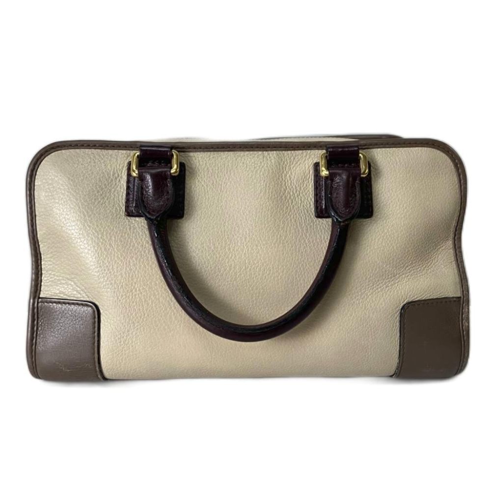 Loewe Amazona Tricolor Handbag Leather Beige